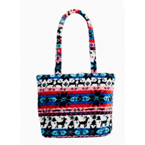 NWT Vera Bradley Small Vera Tote Bag in Nordic Stripe Multi